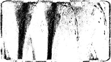 Çizik ve çatlaklarla dolu siyah beyaz bir arka plan. vektör dokusu. 