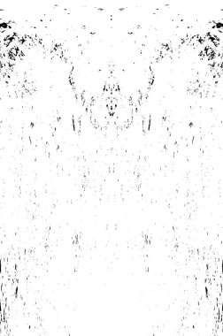 Çizik ve çatlaklarla dolu siyah beyaz bir arka plan. vektör dokusu. 