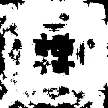 Çizik ve çatlaklarla dolu siyah beyaz bir arka plan. vektör dokusu. 