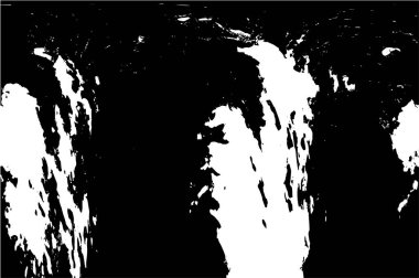 Çizik ve çatlaklarla dolu siyah beyaz bir arka plan. vektör dokusu. 