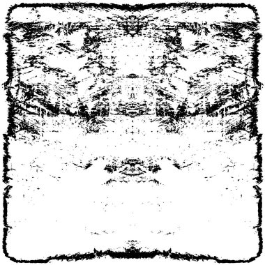 Çizik ve çatlaklarla dolu siyah beyaz bir arka plan. vektör dokusu. 