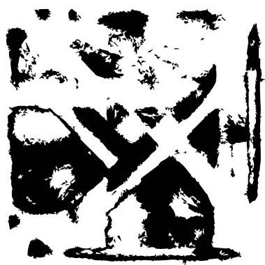 siyah ve beyaz grunge arka plan. Dokuları üst üste koy. soyut yüzey tasarımı ve kaba kirli duvar