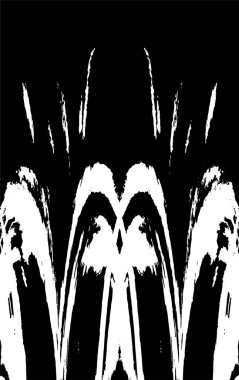 Çizik ve çatlaklarla dolu siyah beyaz bir arka plan. vektör dokusu. 