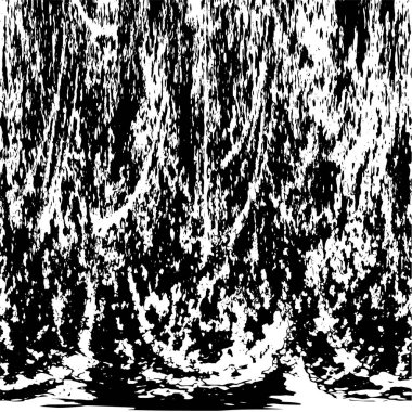 Çizik ve çatlaklarla dolu siyah beyaz bir arka plan. vektör dokusu. 