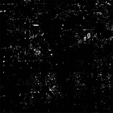 Çizik ve çatlaklarla dolu siyah beyaz bir arka plan. vektör dokusu. 