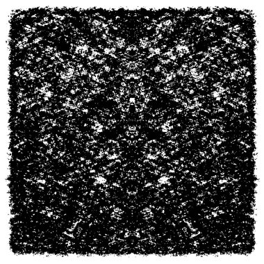 Çizik ve çatlaklarla dolu siyah beyaz bir arka plan. vektör dokusu. 