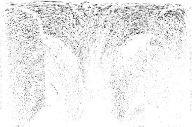 Çizik ve çatlaklarla dolu siyah beyaz bir arka plan. vektör dokusu. 