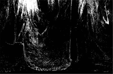 Çizik ve çatlaklarla dolu siyah beyaz bir arka plan. vektör dokusu. 