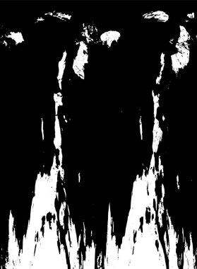 Çizik ve çatlaklarla dolu siyah beyaz bir arka plan. vektör dokusu. 