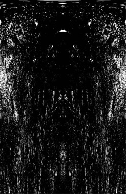 Çizik ve çatlaklarla dolu siyah beyaz bir arka plan. vektör dokusu. 