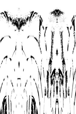 Çizik ve çatlaklarla dolu siyah beyaz bir arka plan. vektör dokusu. 