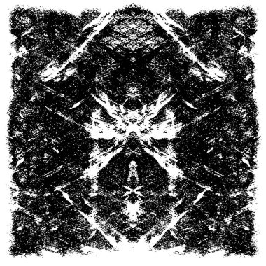 Çizik ve çatlaklarla dolu siyah beyaz bir arka plan. vektör dokusu. 