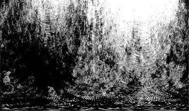 Çizik ve çatlaklarla dolu siyah beyaz bir arka plan. vektör dokusu. 