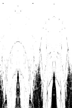 Çizik ve çatlaklarla dolu siyah beyaz bir arka plan. vektör dokusu. 