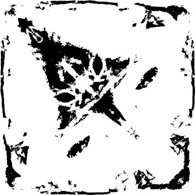 Çizik ve çatlaklarla dolu siyah beyaz bir arka plan. vektör dokusu. 