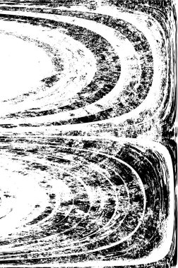 Çizik ve çatlaklarla dolu siyah beyaz bir arka plan. vektör dokusu. 