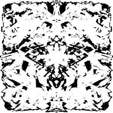 Çizik ve çatlaklarla dolu siyah beyaz bir arka plan. vektör dokusu. 