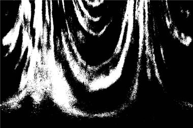 Çizik ve çatlaklarla dolu siyah beyaz bir arka plan. vektör dokusu. 