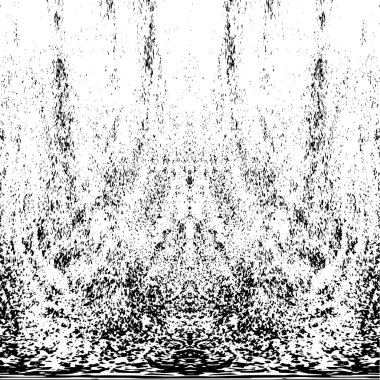 Çizik ve çatlaklarla dolu siyah beyaz bir arka plan. vektör dokusu. 