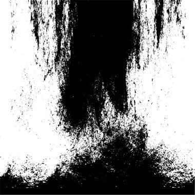Çizik ve çatlaklarla dolu siyah beyaz bir arka plan. vektör dokusu. 