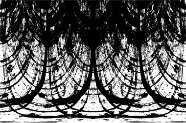 Eski soyut siyah beyaz arkaplan, grunge dokusu