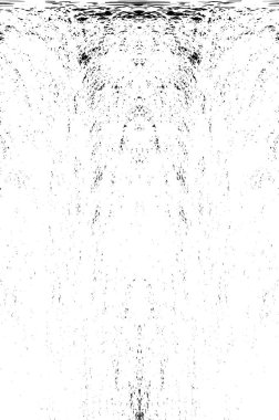 Grunge dikey olarak simetrik siyah beyaz doku. Tek renkli yıpranmış kaplama deseni. 