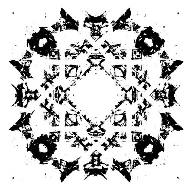 siyah ve beyaz simetrik grunge arkaplanı