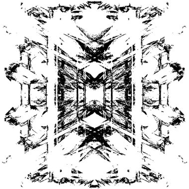 Gelecekçi soyut grunge geometrik modern desen 