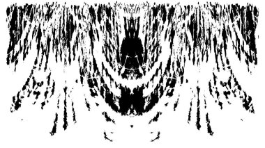 Grunge dikey olarak simetrik siyah beyaz doku. Tek renkli yıpranmış kaplama deseni. 