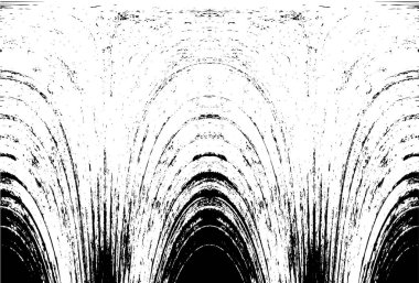 Grunge dikey olarak simetrik siyah beyaz doku. Tek renkli yıpranmış kaplama deseni. 