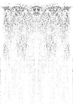 Grunge dikey olarak simetrik siyah beyaz doku. Tek renkli yıpranmış kaplama deseni. 