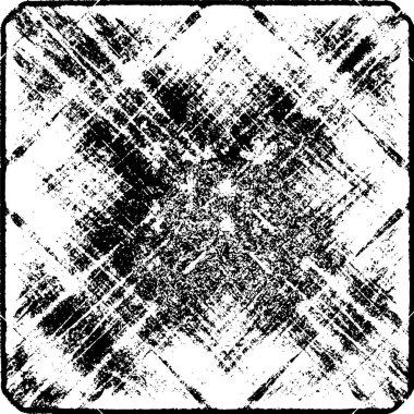 Çizik ve çatlaklarla dolu siyah beyaz bir arka plan. vektör dokusu. 