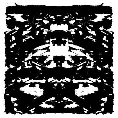 Çizik ve çatlaklarla dolu siyah beyaz bir arka plan. vektör dokusu. 