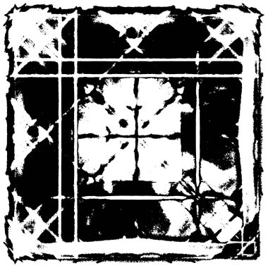 Çizik ve çatlaklarla dolu siyah beyaz bir arka plan. vektör dokusu. 