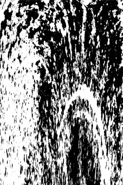 Çizik ve çatlaklarla dolu siyah beyaz bir arka plan. vektör dokusu. 