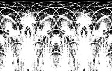 Grunge dikey olarak simetrik siyah beyaz doku. Tek renkli yıpranmış kaplama deseni. 