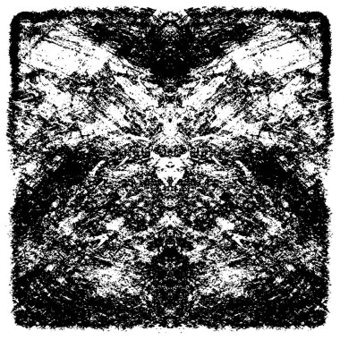 Çizik ve çatlaklarla dolu siyah beyaz bir arka plan. vektör dokusu. 