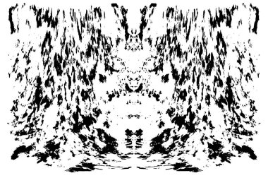 Çizik ve çatlaklarla dolu siyah beyaz bir arka plan. vektör dokusu. 