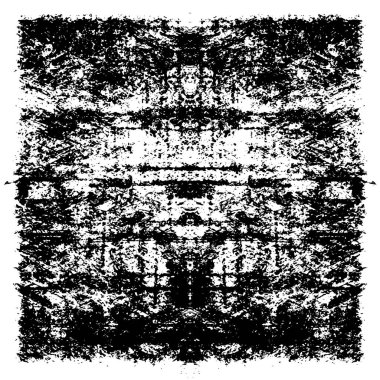 Çizik ve çatlaklarla dolu siyah beyaz bir arka plan. vektör dokusu. 