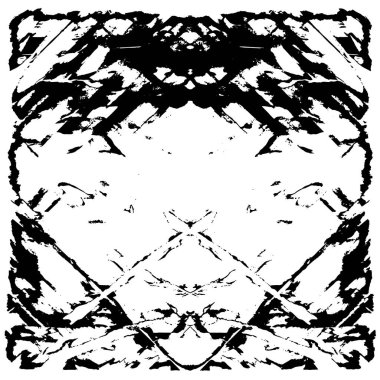 Grunge soyut siyah beyaz vektör arkaplanı. Tek renkli vintage yüzey 