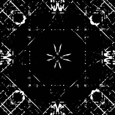 Grunge soyut siyah beyaz vektör arkaplanı. Tek renkli vintage yüzey 