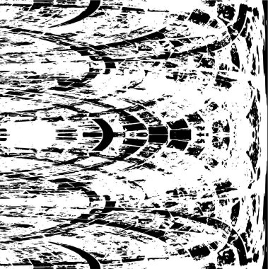 Grunge soyut siyah beyaz vektör arkaplanı. Tek renkli vintage yüzey 