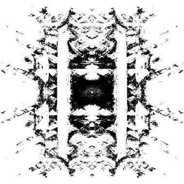 Grunge soyut siyah beyaz vektör arkaplanı. Tek renkli vintage yüzey 