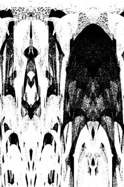 Grunge soyut siyah beyaz vektör arkaplanı. Tek renkli vintage yüzey 