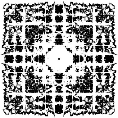 Grunge soyut siyah beyaz vektör arkaplanı. Tek renkli vintage yüzey 