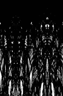 Grunge soyut siyah beyaz vektör arkaplanı. Tek renkli vintage yüzey 