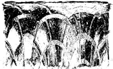 soyut siyah ve beyaz grunge doku resimleme arkaplanı 