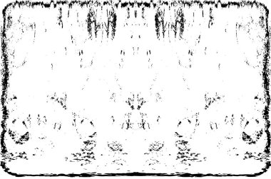 Grunge dikey olarak simetrik siyah beyaz doku. Tek renkli yıpranmış kaplama deseni. 