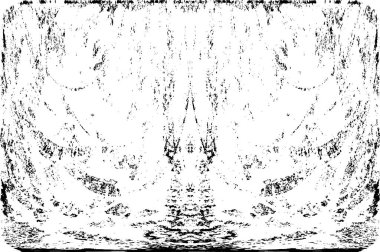 Grunge dikey olarak simetrik siyah beyaz doku. Tek renkli yıpranmış kaplama deseni. 