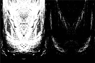 Siyah ve beyaz desenli soyut sıkıntılı arkaplan.